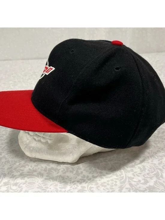 Vintage Corvette Snapback Hat OTTO Cap USA Black Red Green Underbill - Picture 4 of 14